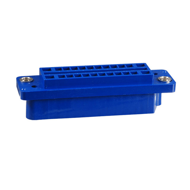 【QR/P-24S-C(51)】CONN RCPT HSG RACK & PNL 24P BLU